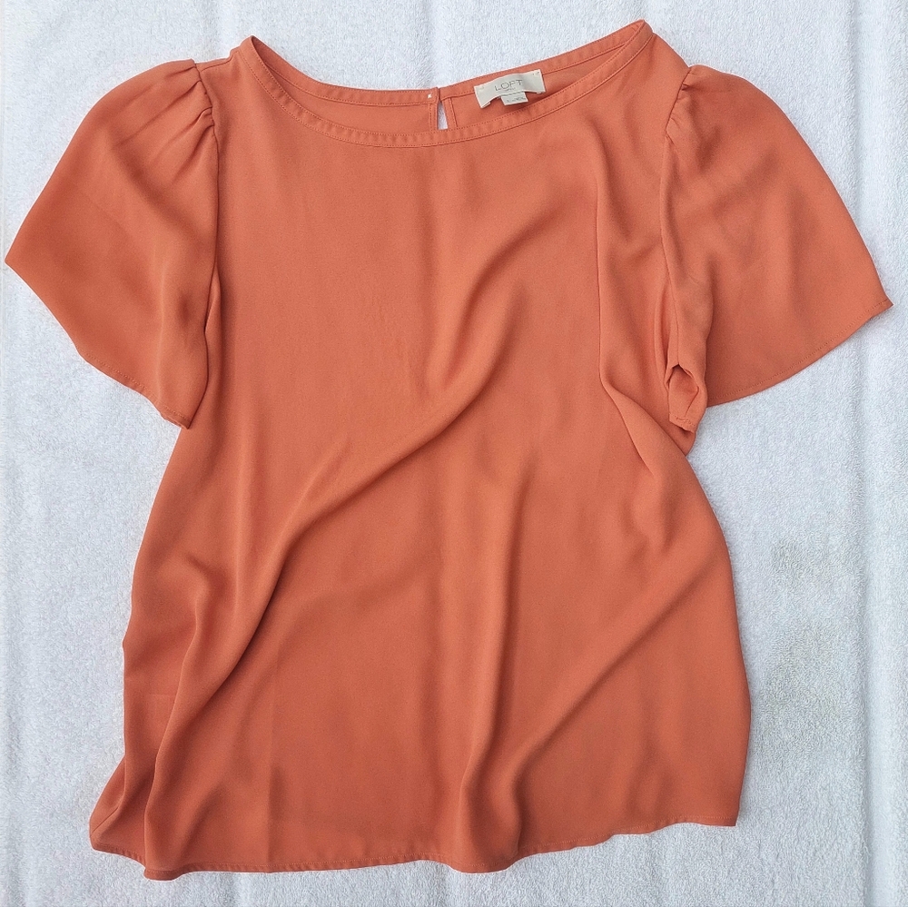 LOFT Tulip Sleeve Blouse